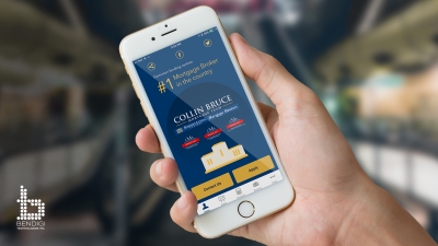Picture of New Phone App for Collin Bruce's Mortgage Brokerage Iphone 5